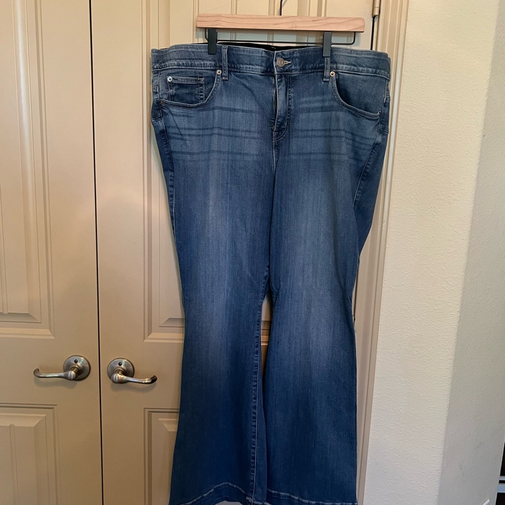 Torrid Blue Flare Wide Leg Jeans